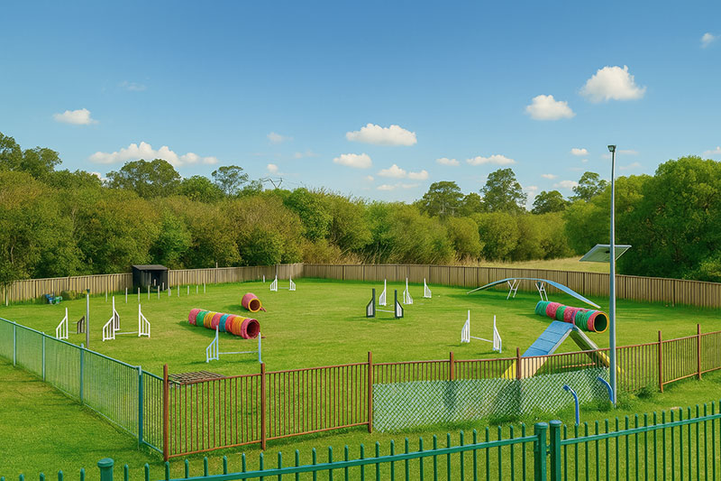 my dog agility centre field 2 Jumping Course hire